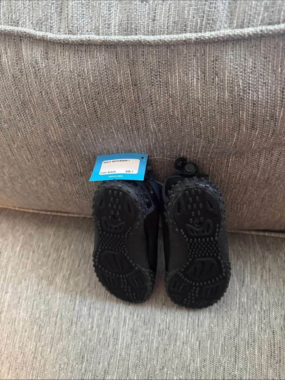 ***2/$15***  Kids Shark Slip-On Water Shoes in Black and Blue